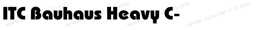 ITC Bauhaus Heavy C字体转换
